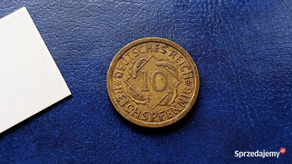 Stare monety 10 pfennig 1936 A Niemcy Lesko