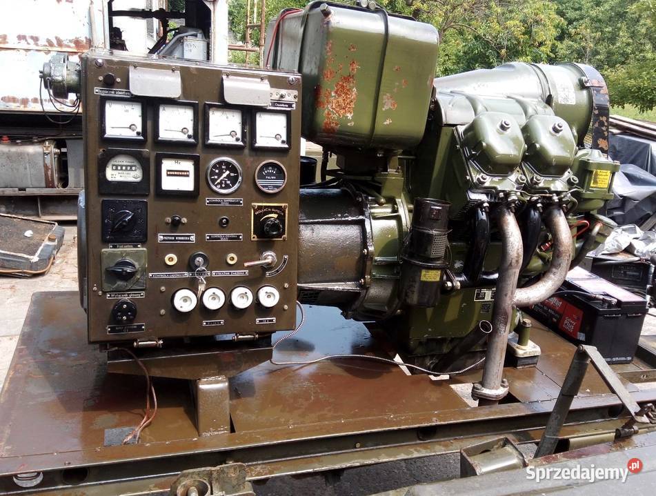 Agregat PAD8 3x400v na przyczepie z wojska Skierniewice