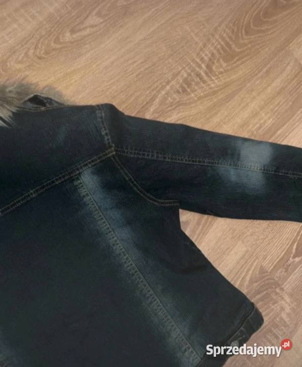 Kurtka jeansowa z futerkiem vintage mazowieckie Płock