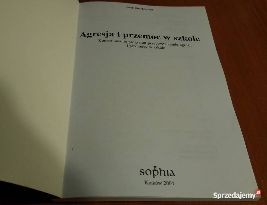 Agresja i przemoc w szkole konstruowanie Gdańsk