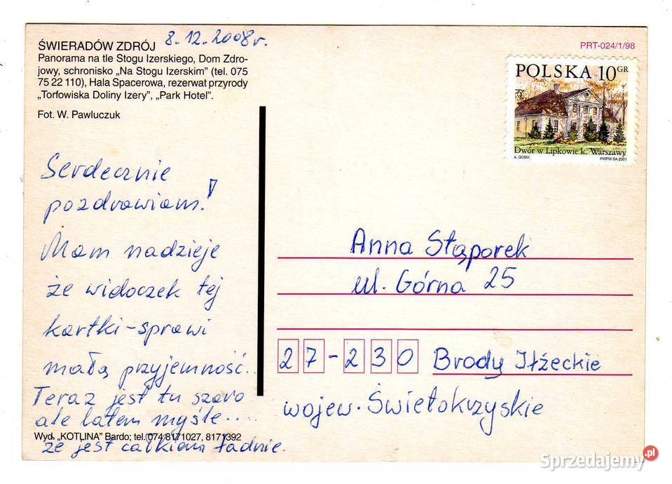 ŚWIERADÓW ZDRÓJ POCZTÓWKA WIELOWIDOKOWA świętokrzyskie Krynki sprzedam