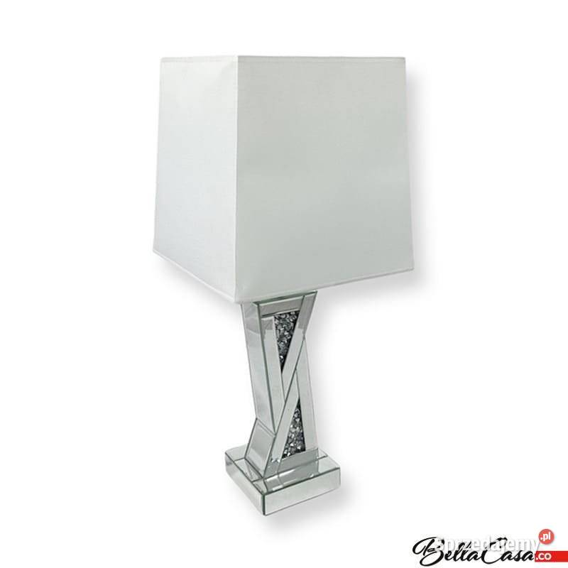 Lampa do salonu glamour ozdobna na komodę lampka Warszawa