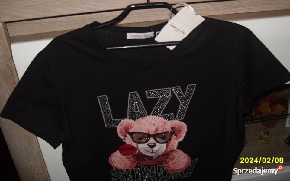 NOWA EmmaAlex Bluzka Tshirt z miśkiem cyrkonie r Rawicz