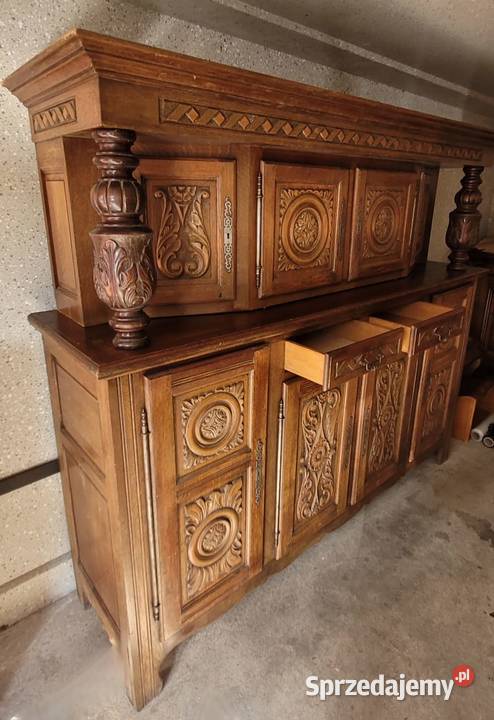 DREWNIANY KREDENS opolskie Nysa