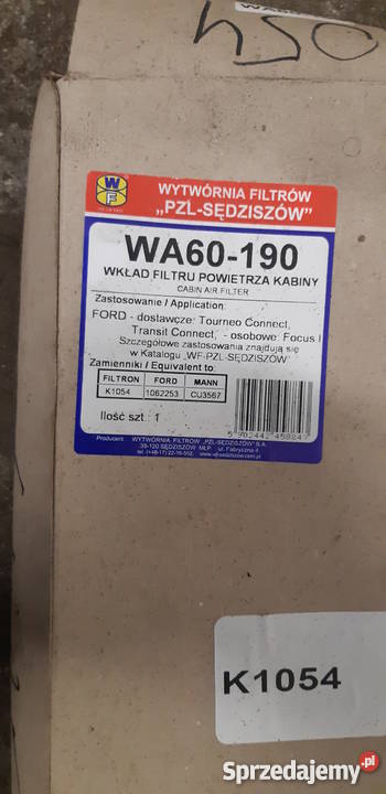 FILTR KABINOWY WA60 190 SĘDZISZÓW Koronowo