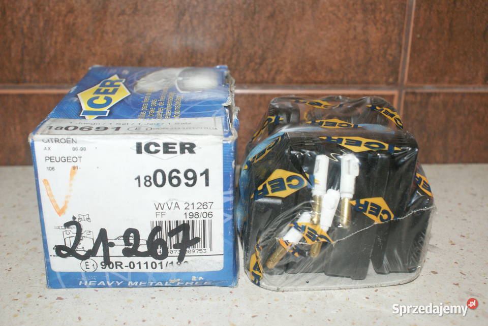 KLOCKI HAMULC CITROEN AX 8997 Zestaw klocków mazowieckie Białobrzegi sprzedam