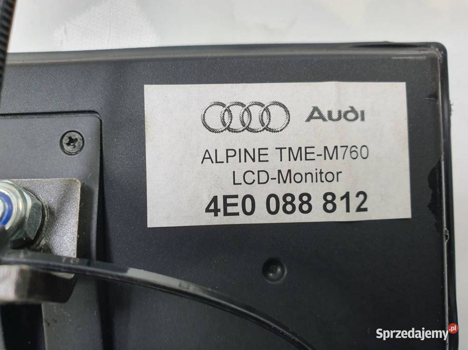 WYŚWIETLACZ PANEL AUDI A8 D3 4E0088812 Pozostałe sprzedam