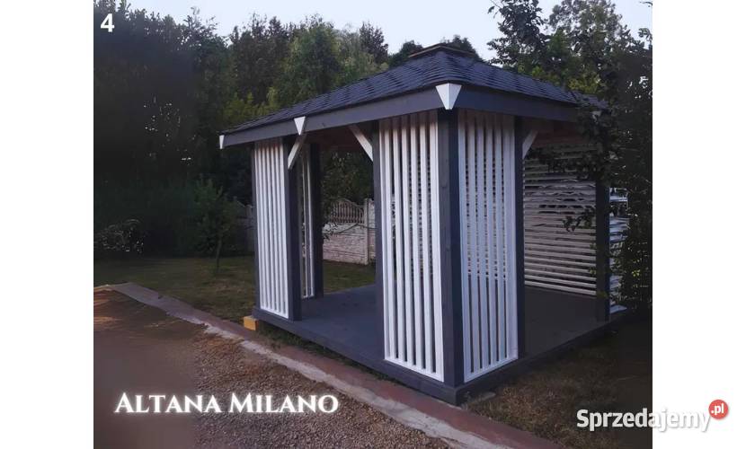 Altanka MILANO drewniana altana pergola ogrodowa Warszawa