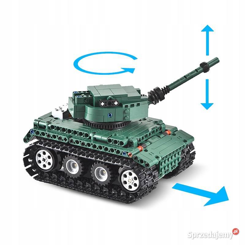 STEROWANY CZOŁG na pilot klocki do składania Gdańsk