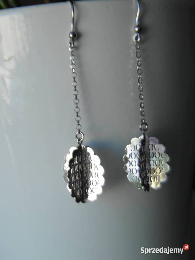 Nietuzinkowe kolczyki srebro 925 mazowieckie Warszawa