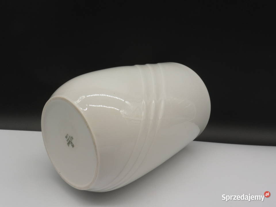 Wazon Schnwald porcelana biały lata 70 wielkopolskie Raszków