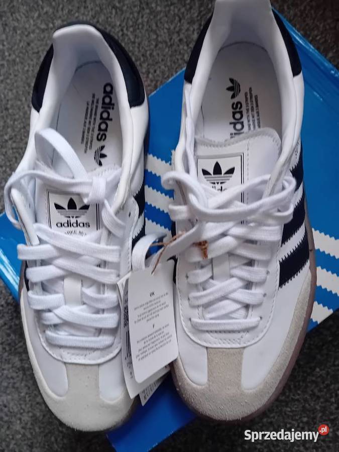 Nowe oryginalne Adidasy Samba JI1349 r 415 białe skóra Malbork