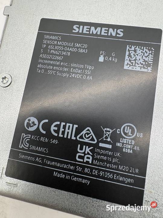 Siemens 6SL30550AA005BA3 Encoder Module Warszawa