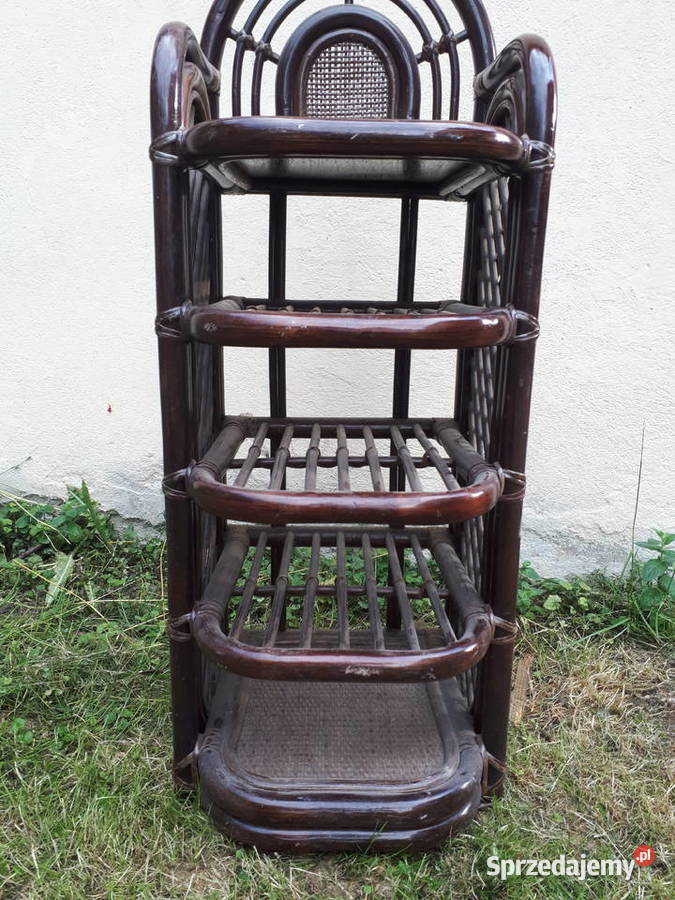Regał szafka etażerka rattan bambus Pozostałe Toruń