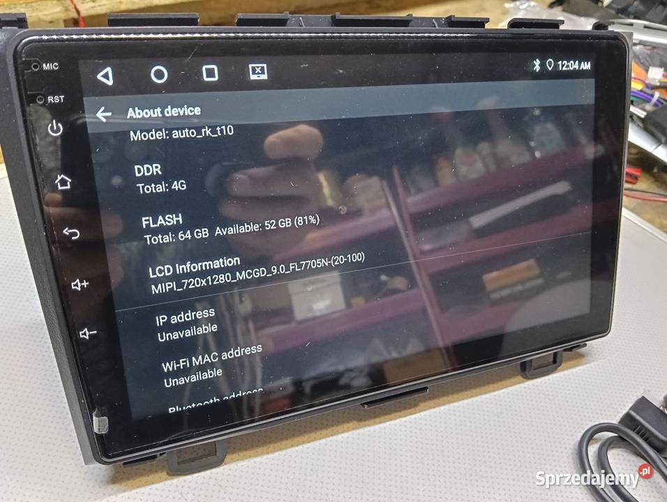 Radio android nawigacja dedykowane Honda CRV Drążdżewo Nowe
