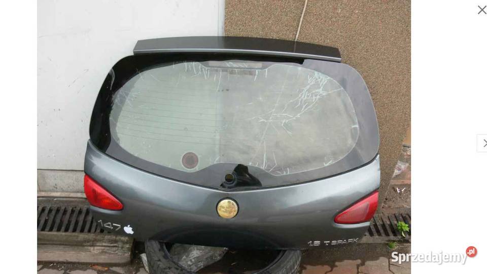 KLAPA BAGAŻNIKA TYŁ ALFA ROMEO 147 osobowe Klapy bagażnika Wielkie Drogi sprzedam