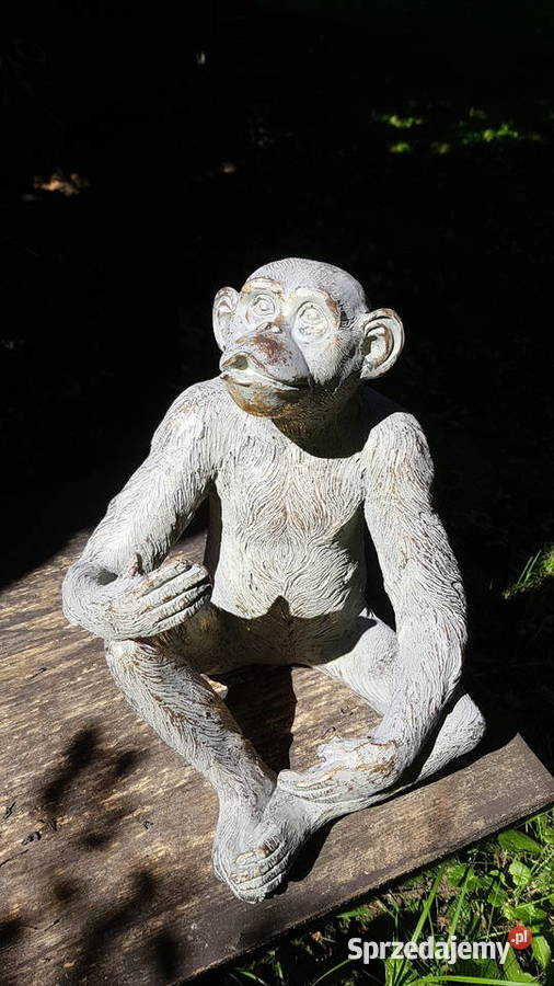Duża ceramiczną figura małpy śląskie Myszków