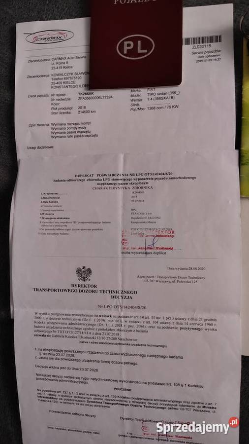 Fiat Tipo 14 95 2018r LPG 95KM Kielce