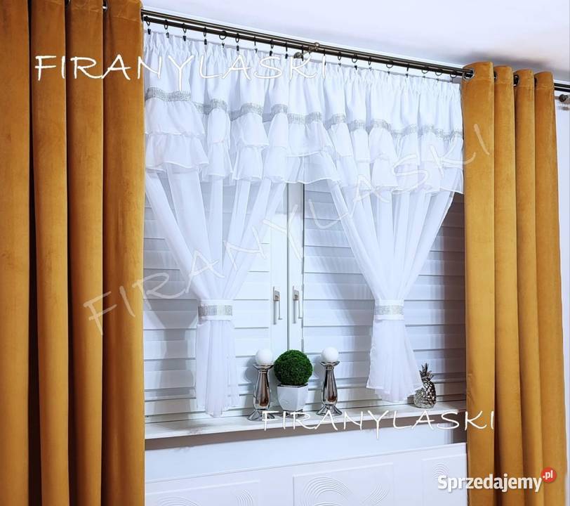 Firana biała 400x150 firany firanki gotowe woal Firany