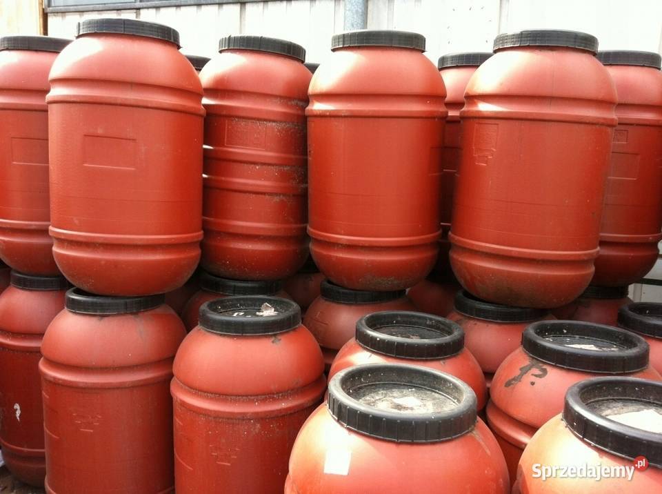 Beczka beczki 220 litrow l wode kapuste zacier Brzesko