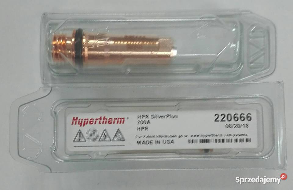 Elektroda HPR 200A SilverPlus Hypertherm kat dolnośląskie Dzierżoniów sprzedam