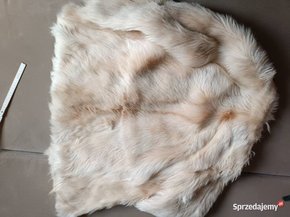 Naturalne futro z długim włosem vintage Inny wzór Otwock