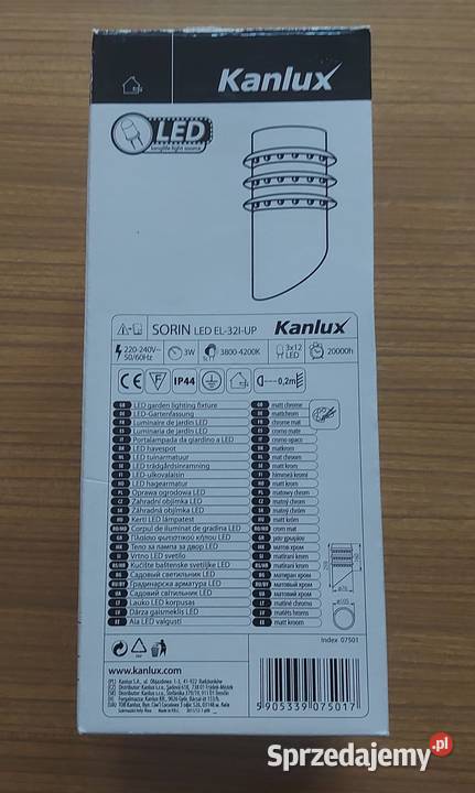 Lampa na elewację Pozostałe Ostróda