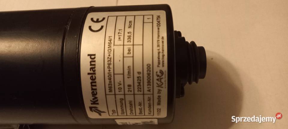 Silnik elektryczny do aparatu kverneland Kverneland lubelskie Stryjów