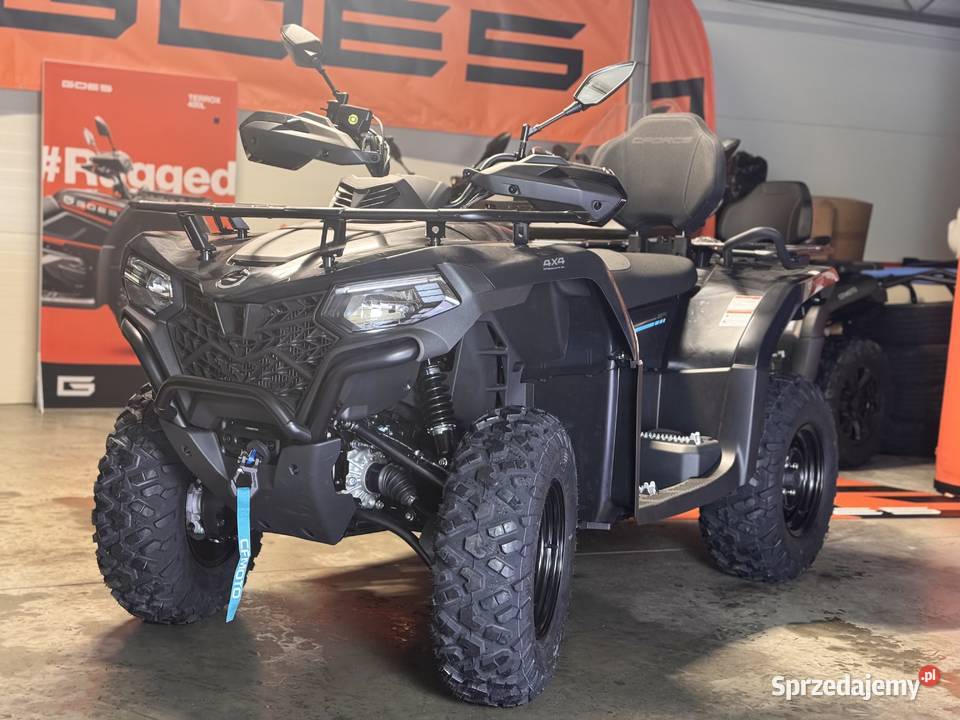 Quad CfMoto 520L Black 4x4 Led Long Black 1km Kobiele Wielkie sprzedam