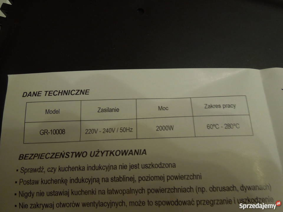 Kuchenka indukcyjna Giuliani Romano GR10008
