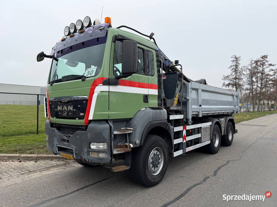 Wywrotka 6x6 z dzwigiem Man 10500kg Warszawa