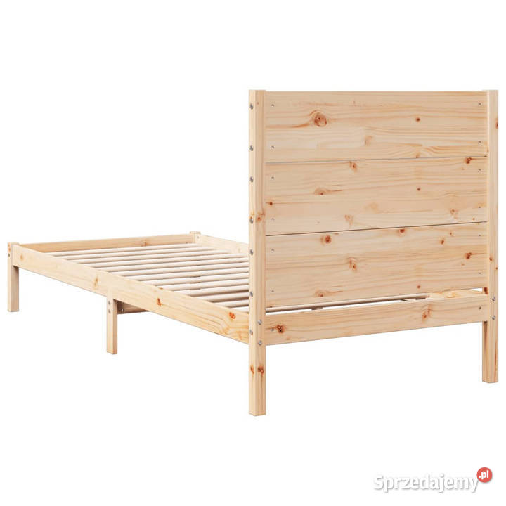 Dłuższe łóżko bez materaca lite drewno 100x210 Warszawa