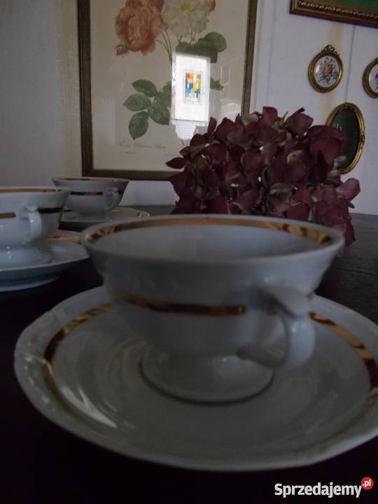 Chodzież Komplet Porcelanowy Do Kawy PRL Szczecin