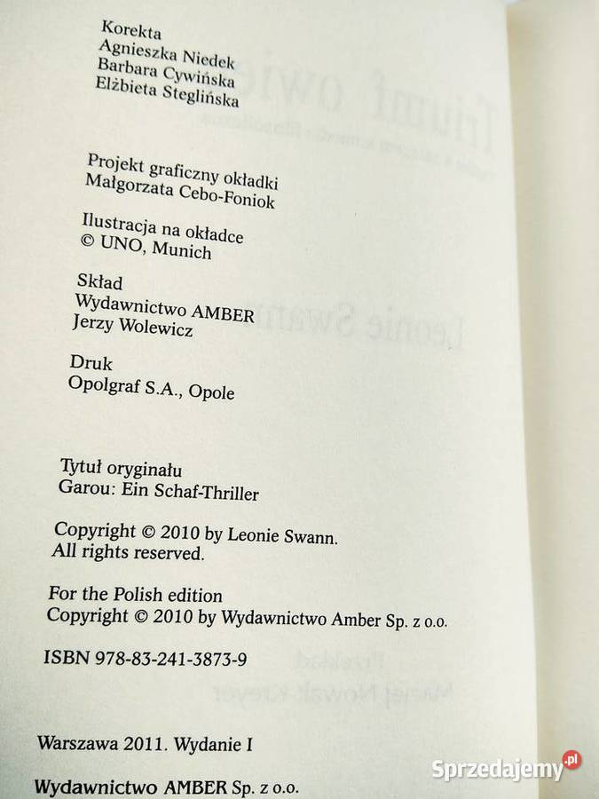 Triumf owiec książki księgarnie internetowe mazowieckie Warszawa