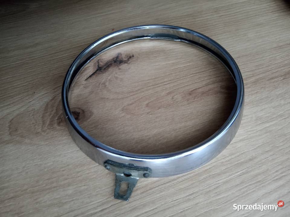 Ramka lampy CZ Jawa motor CEZET chrom obwódka CZ śląskie Cieszyn