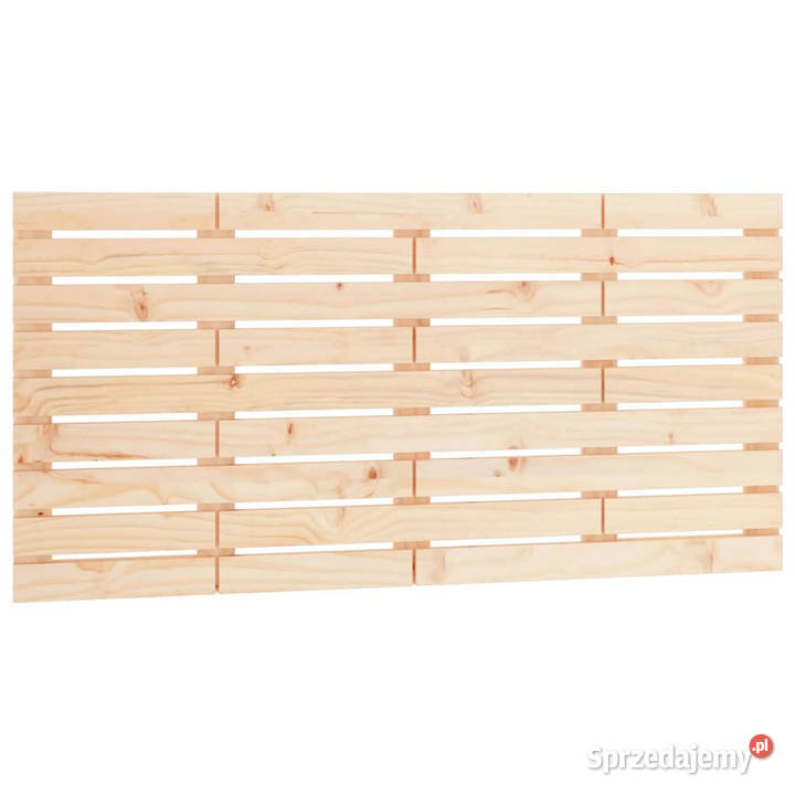 Wezgłowie łóżka 126x3x63 lite drewno sosnowe Ramy i stelaże
