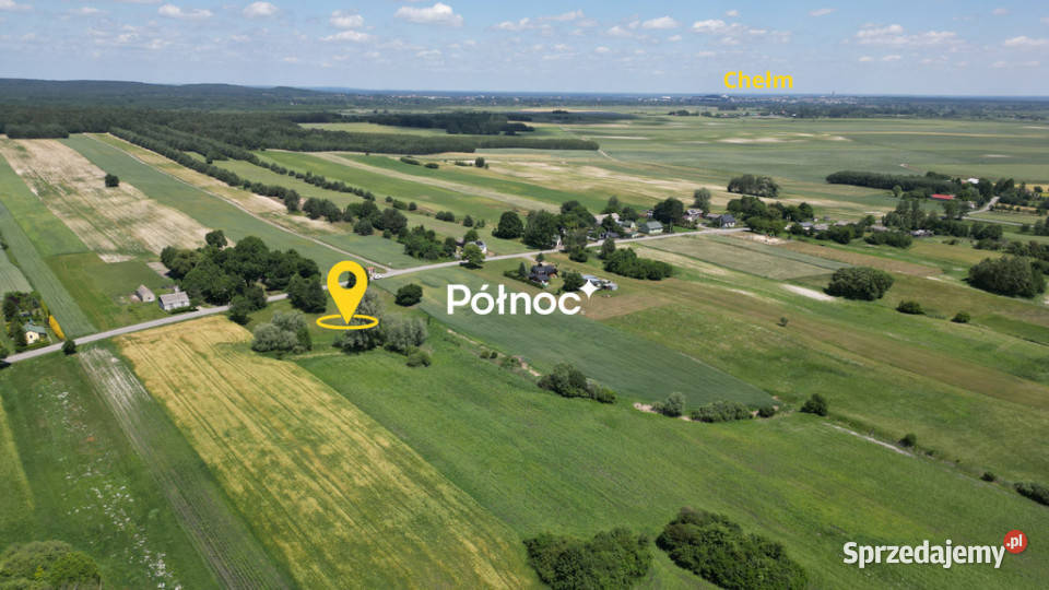 Działka rolno budowalna w Ludwinowie gm Chełm 33.5m lubelskie