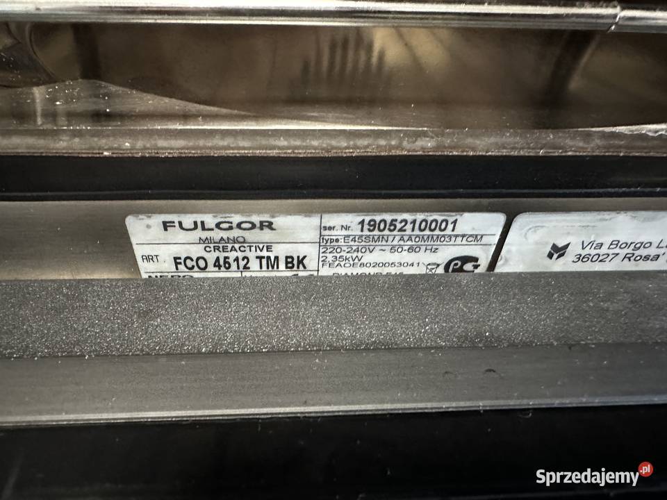 Piekarnik Fulgor Milano Kuchenki i piekarniki Izdebnik