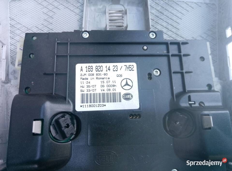 Światło fotela przedniego MercedesBenz A W169 Barłogi