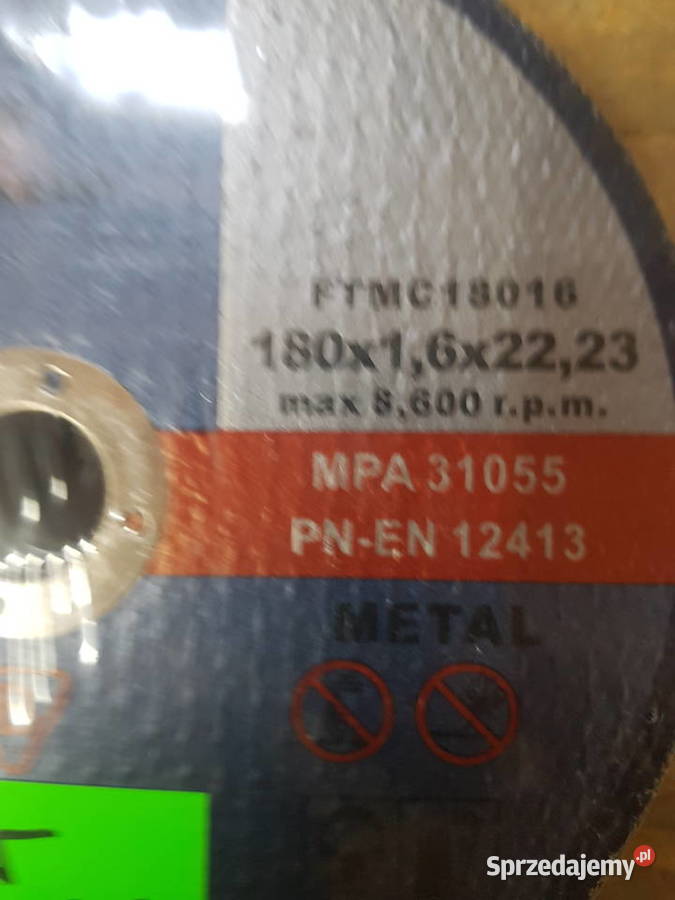 TARCZA DO CIĘCIA METALU inox 180 x 16 FALON TECH Głogowa