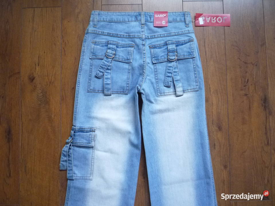 Nowe Sarol 34XS Spodnie jeansowe rozszerzane Bez wzoru zachodniopomorskie Szczecin sprzedam