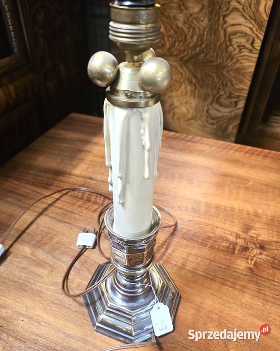 WYPRZEDAŻ Lampa stołowa wzór świecznik Glamour sprzedam