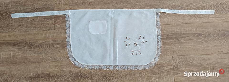 Fartuch damski HAFT koronka biała podlaskie Hajnówka