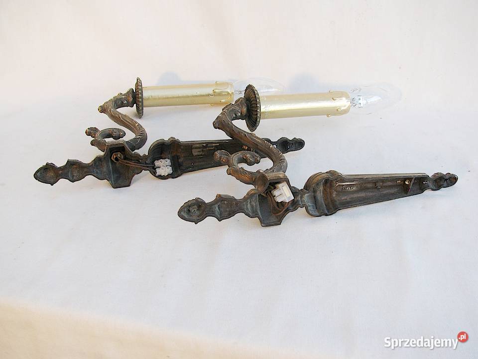 2 kinkiety mosiądz antyk Szczecinek