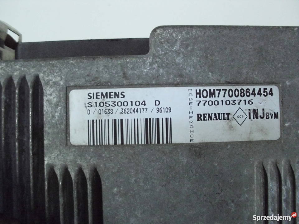 Komputer silnika RENAULT 7700864454 S105300104D dolnośląskie