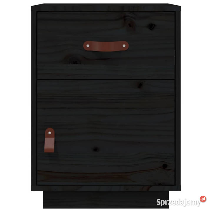 Szafki nocne 2 czarne 40x34x55 lite drewno mazowieckie Warszawa