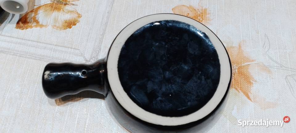 Talerz do ślimaków naczynie porcelana czarna 12 małopolskie sprzedam