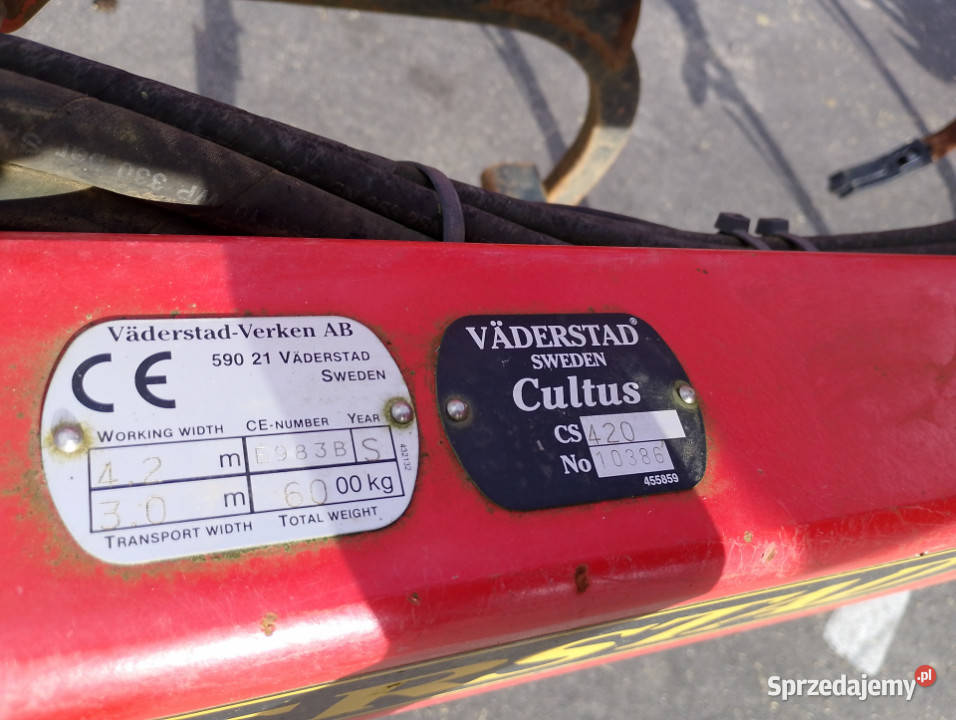 Agregat ścierniskowy VDERSTAD Cultus CS 420 42 m nieuszkodzony warmińsko-mazurskie Olsztyn