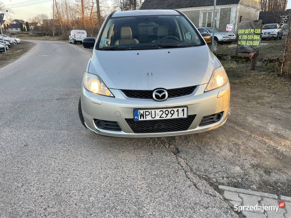 Mazda 5 18benz klima Hak 7os podgrzewane fotele srebrny Rutki-Kossaki