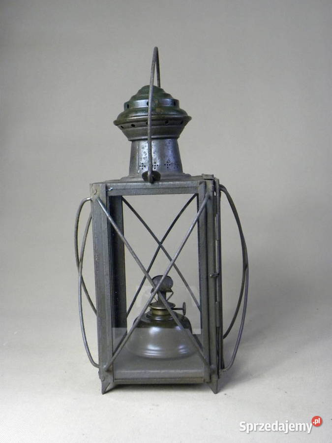 Niemiecka stara gospodarcza lampa latarnia Legnica